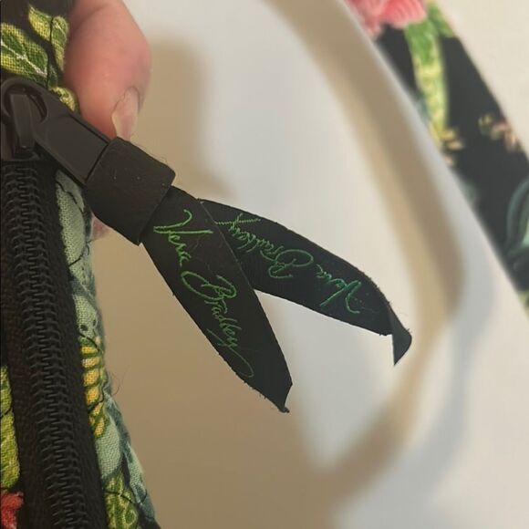 Vera Bradley Black and Pink Floral Crossbody Bag - Picture 6 of 15